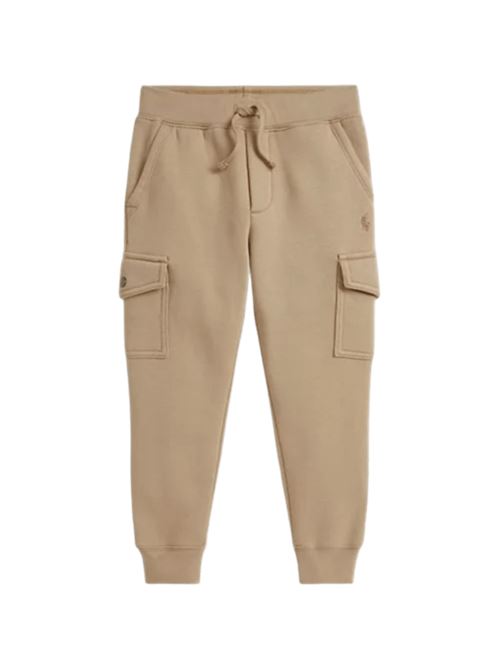 Pantaloni da bambino in misto cotone, cargo, colore vintage khaki. POLO RALPH LAUREN | 322892354017